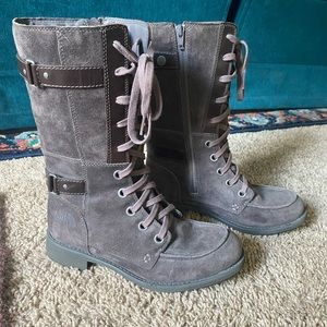 The North Face leather boots